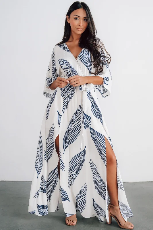 Corinth Maxi Dress | Navy Print