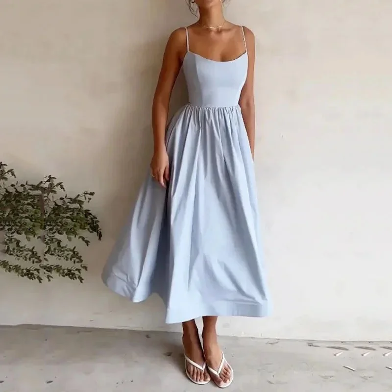 Sexy Party Dress Women Fashion Pleated Off Shoulder Maxi Dress