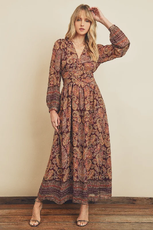 Josie Paisley Maxi Dress