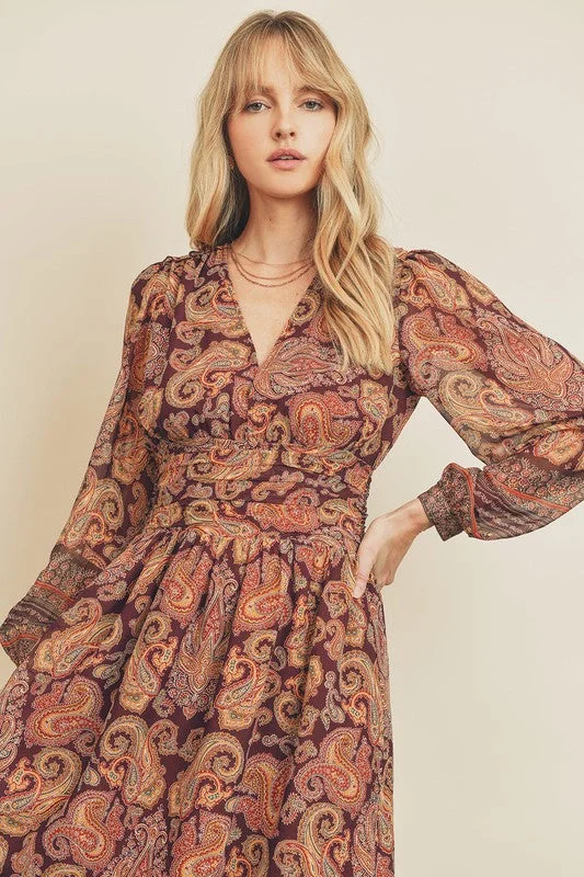 Josie Paisley Maxi Dress