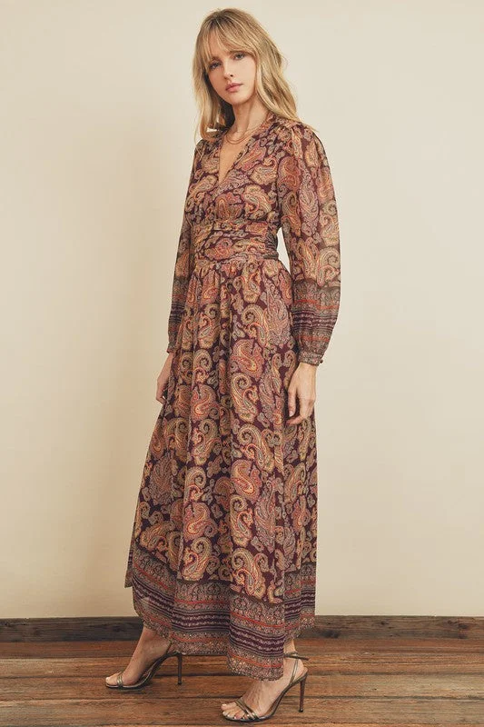 Josie Paisley Maxi Dress