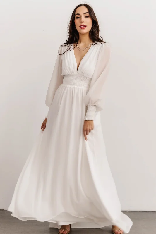 Olivia Maxi Dress | White