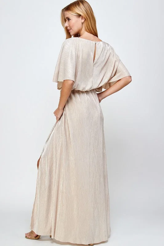 Abigail Maxi Dress in Gold