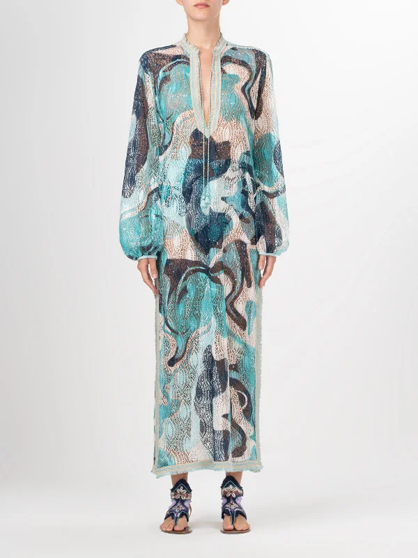 Akira Tunic Turquoise Marble