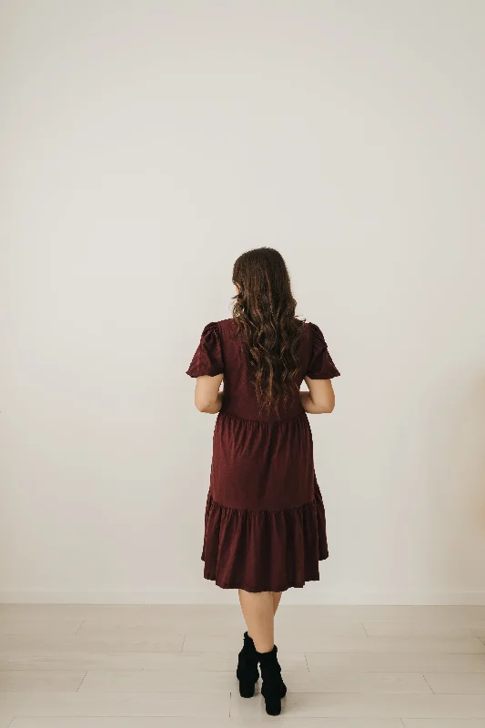 Bailey Loose Dress in Plum (XS-XXL)