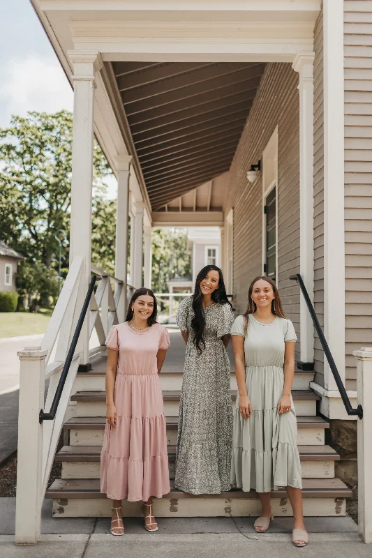 Collette Floral Maxi in Sage