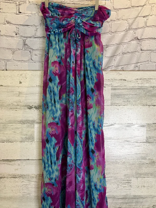 Dress Casual Maxi By Clothes Mentor In Blue & Purple, Size: M