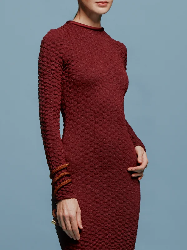 Gabbice Dress Burgundy