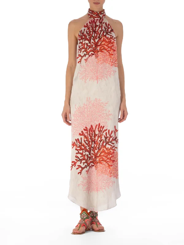 Galia Dress Multi Coral