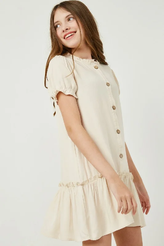 GIRLS Katie Dress in Ivory