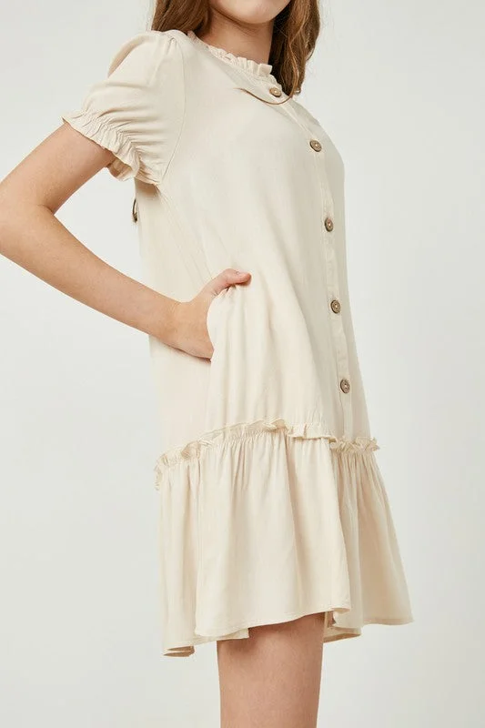 GIRLS Katie Dress in Ivory