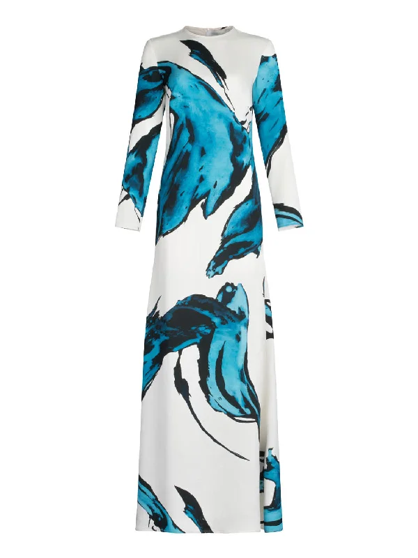 Ida Dress Multi Abstract Waves