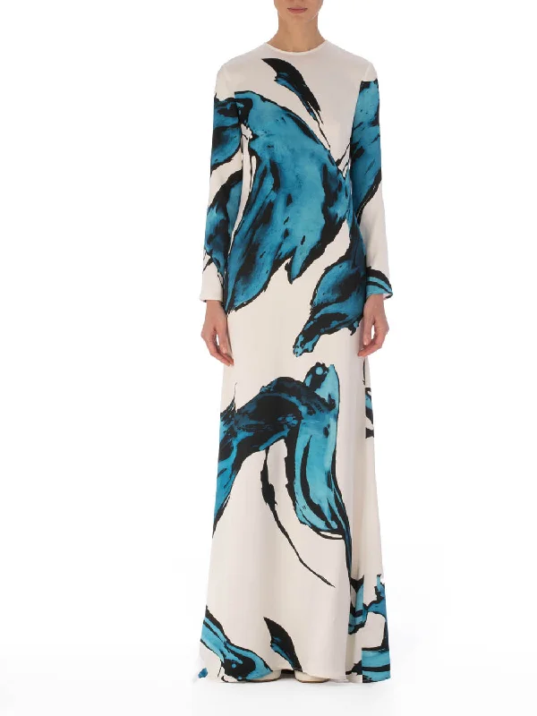 Ida Dress Multi Abstract Waves