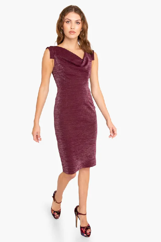 Jackie O Dress - Crimson Dazzle