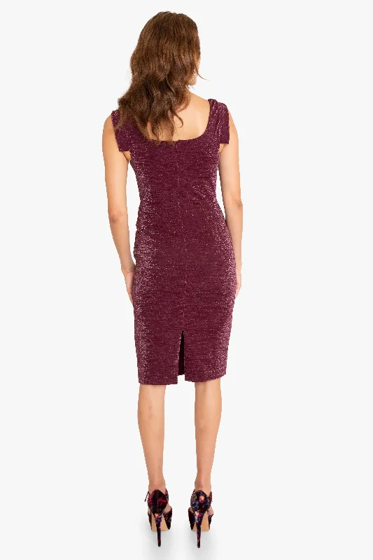 Jackie O Dress - Crimson Dazzle