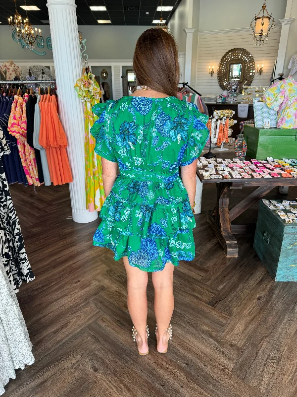 Kelly green garden dress