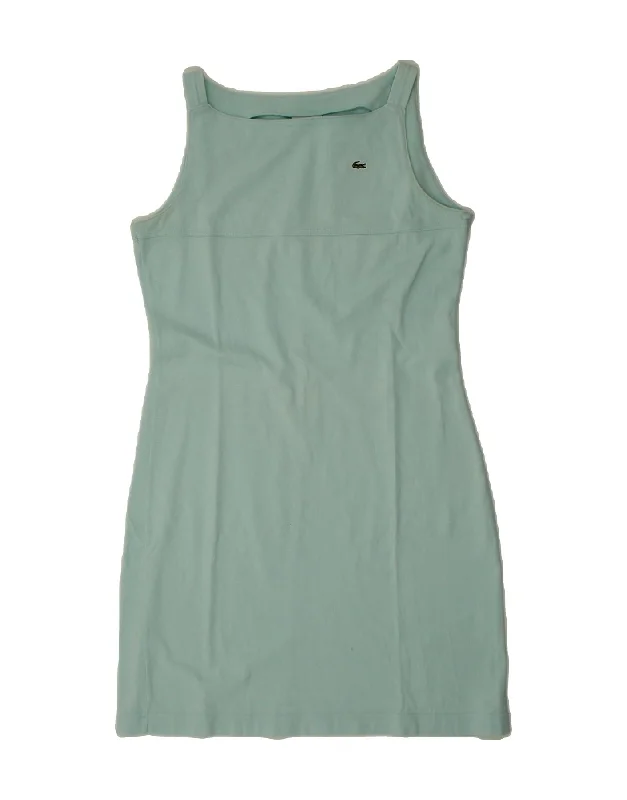 LACOSTE Womens Sleeveless Basic Dress Size 40 Medium Blue Cotton