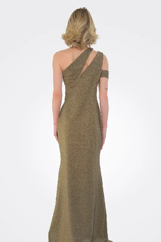 Letya Long Gown - Olive