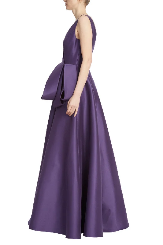 Loop Bow Ballgown - Eggplant