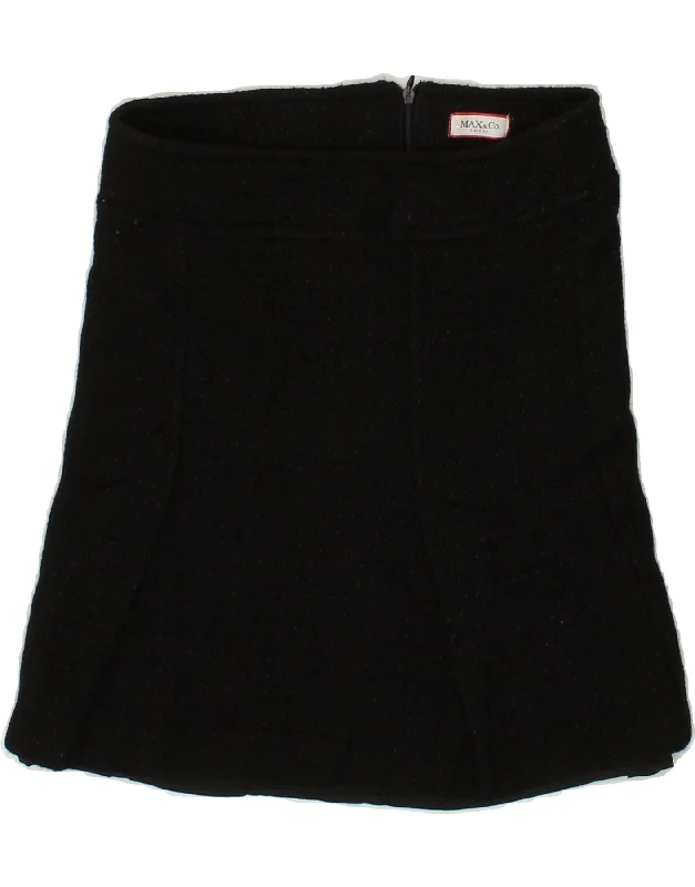 MAX & CO. Womens Mini Skirt W28 Medium  Black