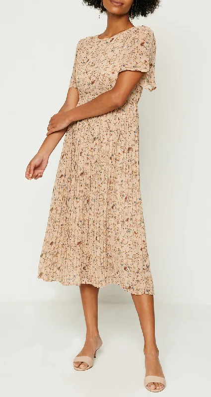 Mollie Fall Print Midi Dress