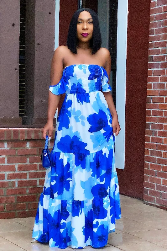 Rashanna Flora Tiered Maxi Dress