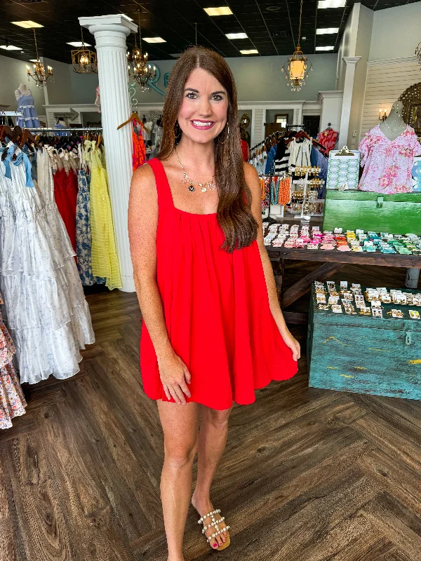 Red Basic Dress