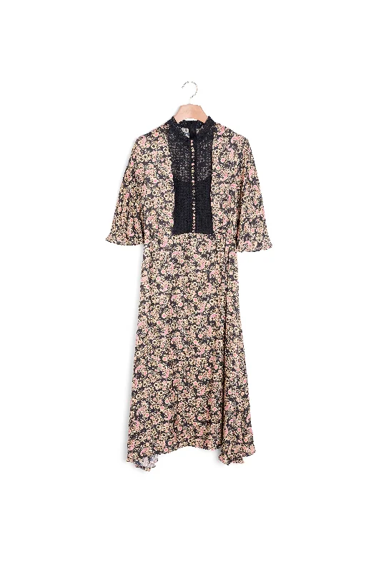 Robe midi en imprimé all over