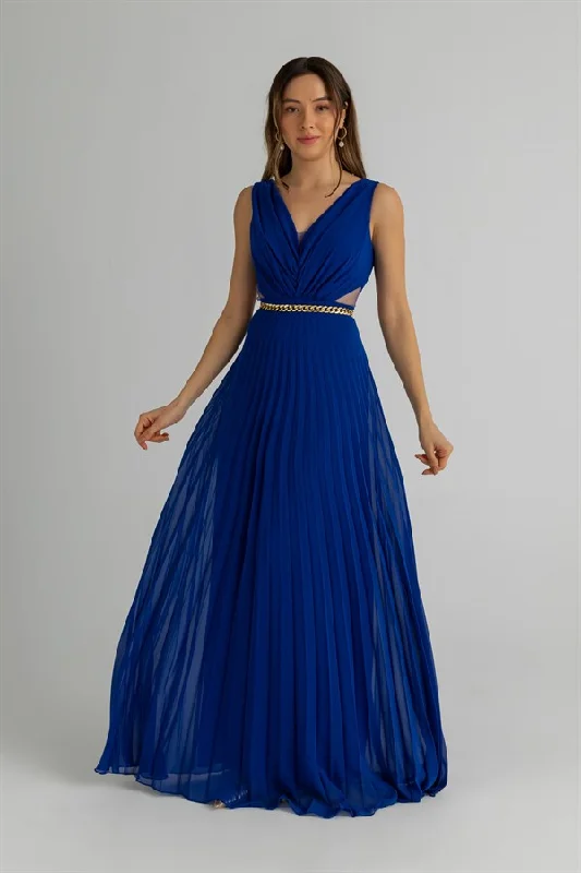 Sax blue Evening Dress REF: BCW511ABY0004129