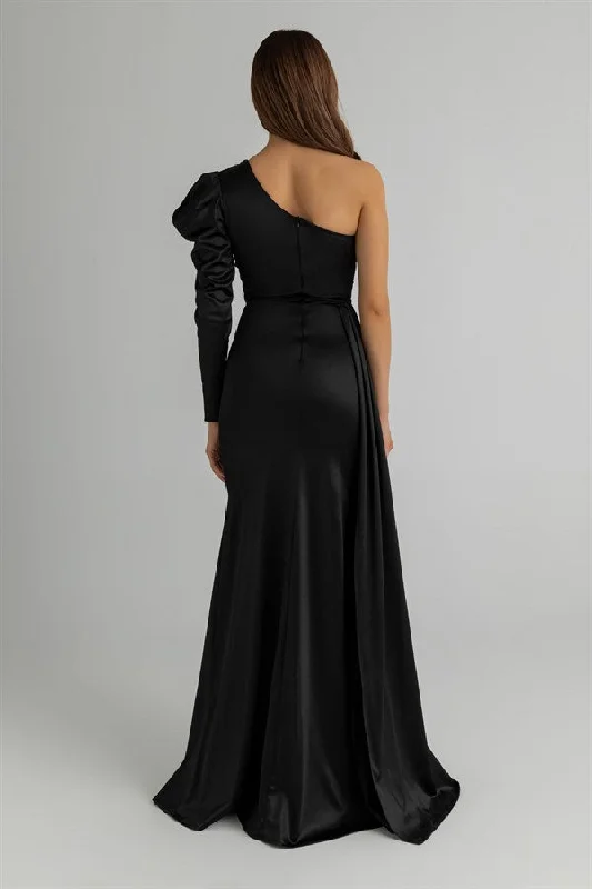 Stone One Sleeve Evening Dress - REF: BCW008ABY0032100