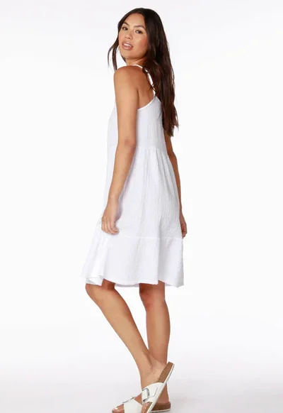 Cami Tiered Dress - White