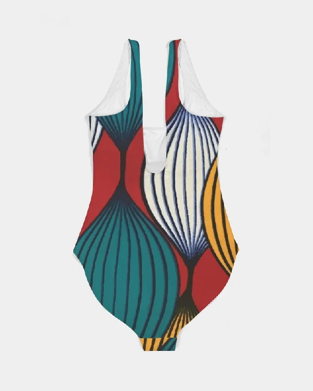 AKH African Art Women's One-Piece Swimsuit