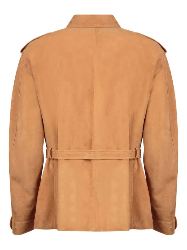 Belted Suede Jacket