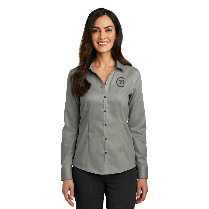 C21 Red House® Ladies Pinpoint Oxford Non-Iron Shirt (3 Colours)