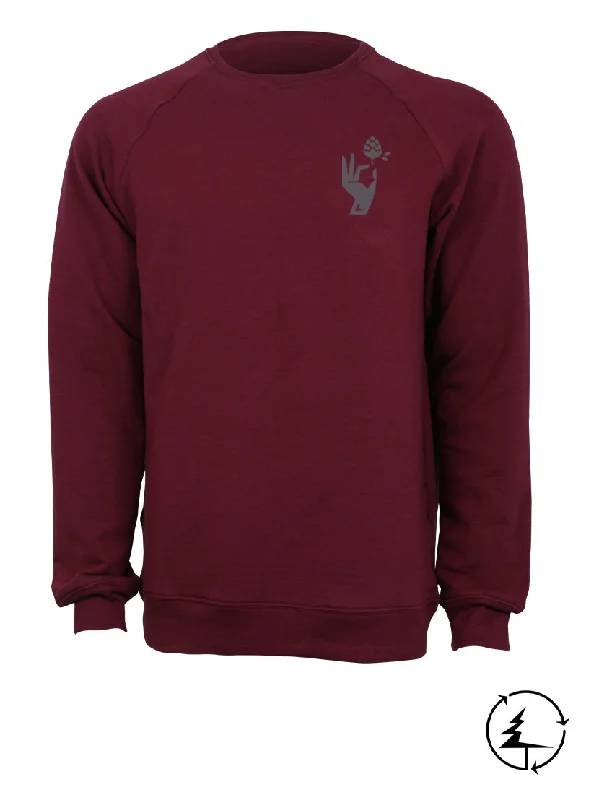 Chandail CREW | Bamboo Coton Ouaté | Homme | Bordeaux