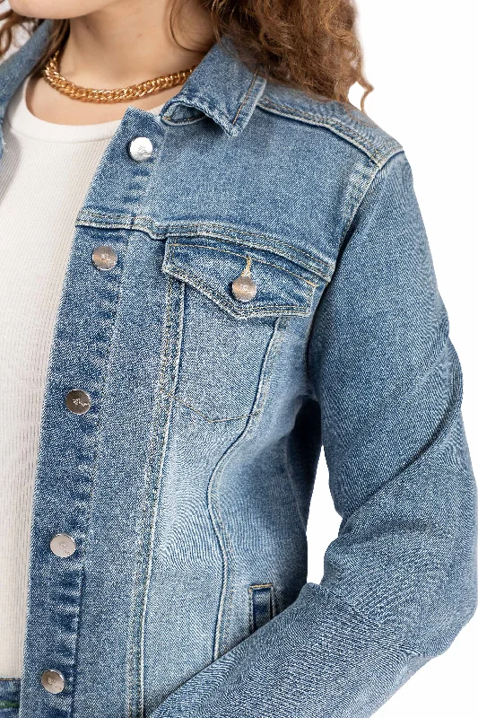 Eco Trucker Denim Jacket In Mariah