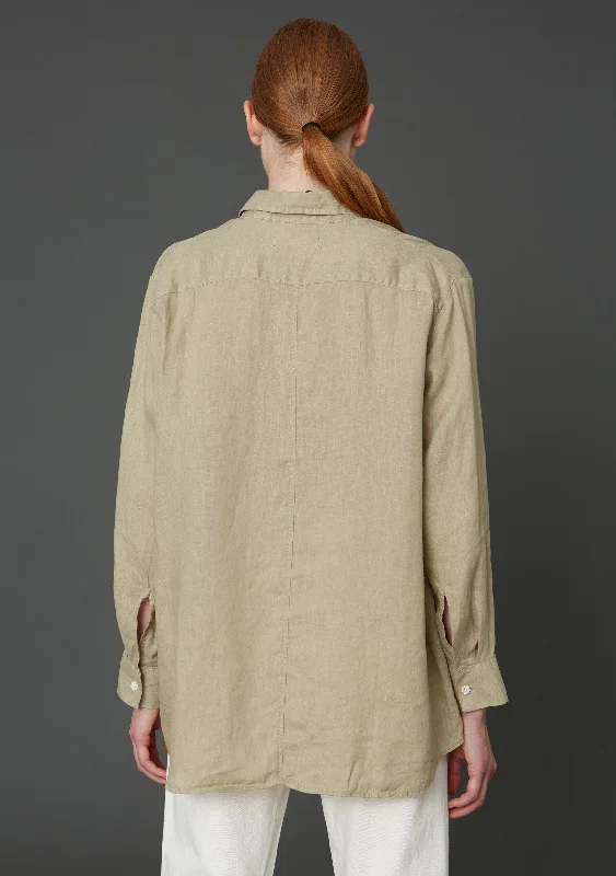 Elma Linen Shirt - Khaki Beige