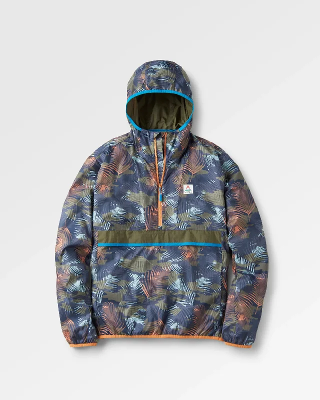 Gusto Recycled Windshell Anorak - Palm Camo Apricot