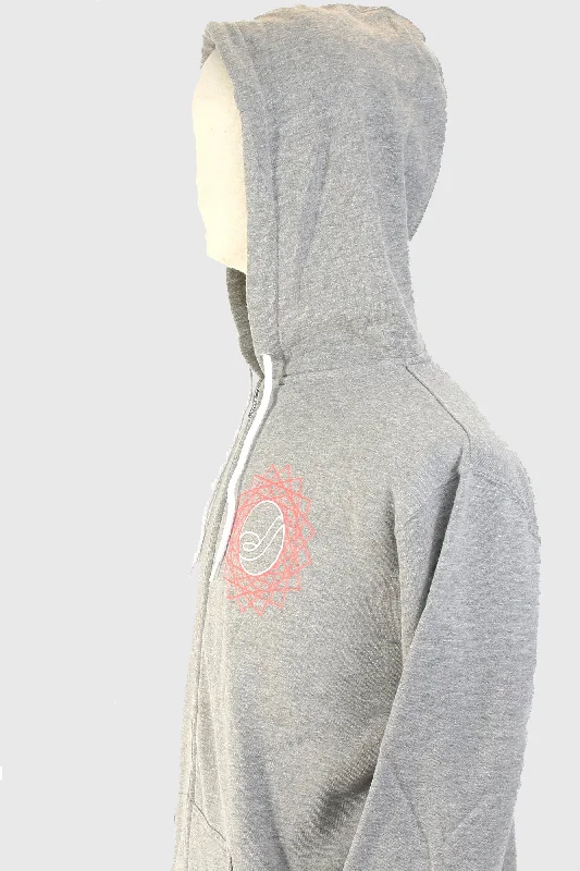 Juliana Bicycles Spiral Zip Hoody - Grey-Coral