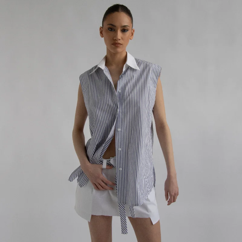 Justin Stripe Sleeveless Shirt