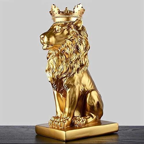 Lion's Pride Gold Home Statue