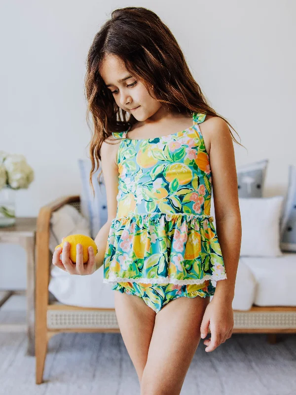 Maddi Tankini - Bright Lemon Floral