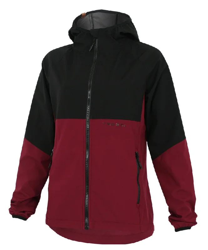 Manteau Softshell MISSION | Noir/Bordeaux