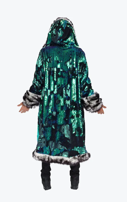 Men's Sequin King Coat in ""Merman""