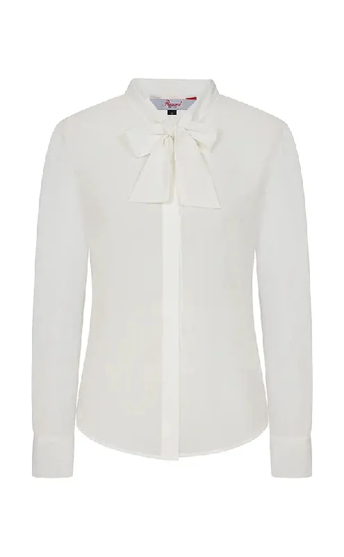 Pussybow Please Blouse | White