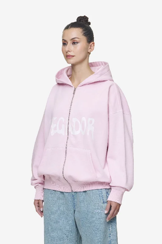 Ramira Oversized Sweat Jacket Washed Bubblegum