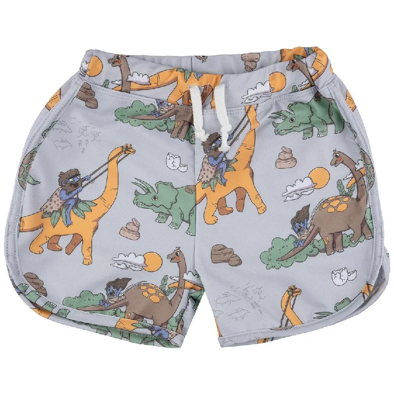 Dino Riders Grey Swim Trunks