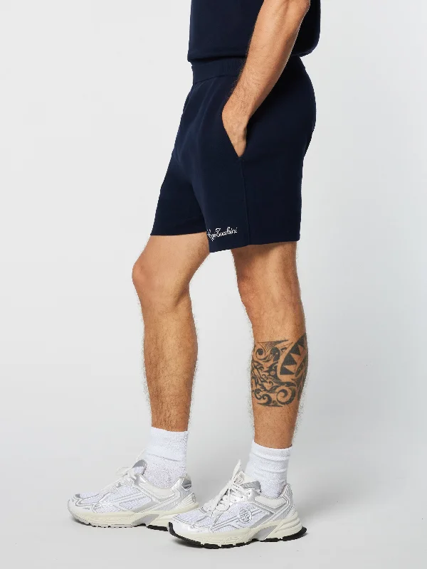 Roselli Knit Short- Maritime Blue