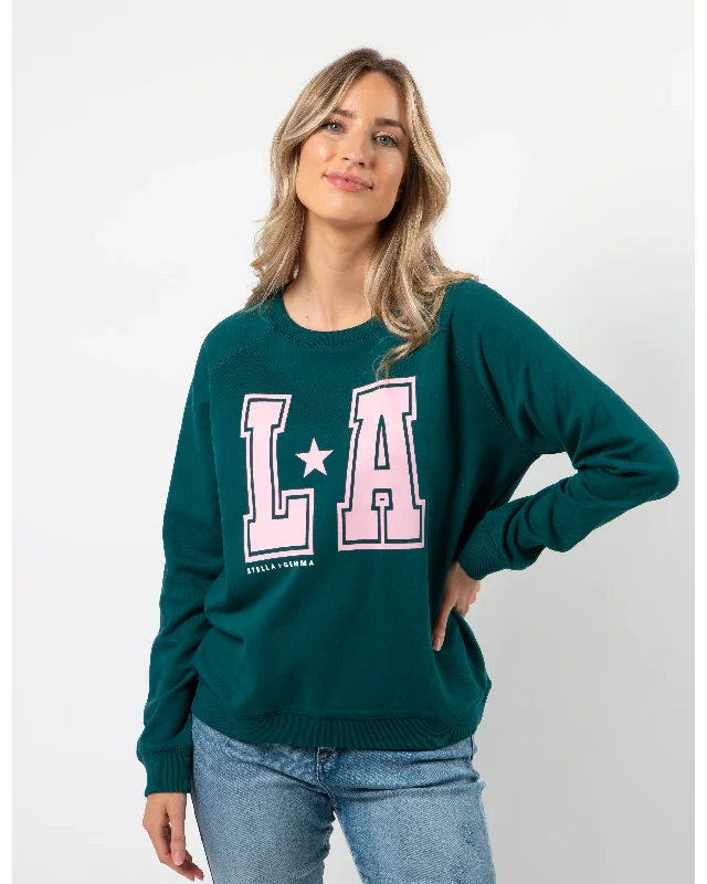 Stella + Gemma Classic Sweater - Forest LA