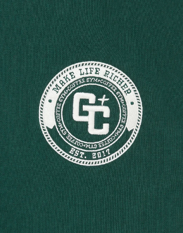 Varsity Hoodie in Mountain Green